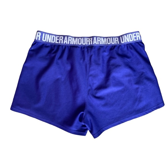 Purple Women’s Under Armour Loose Fitting Running Shorts Size Medium - Picture 2 of 5